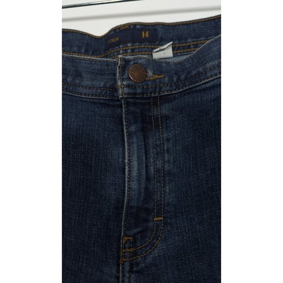 J Crew Womens Sz 14 Straight Leg Jeans Medium Wash High Rise Retro Classic - Picture 3 of 9